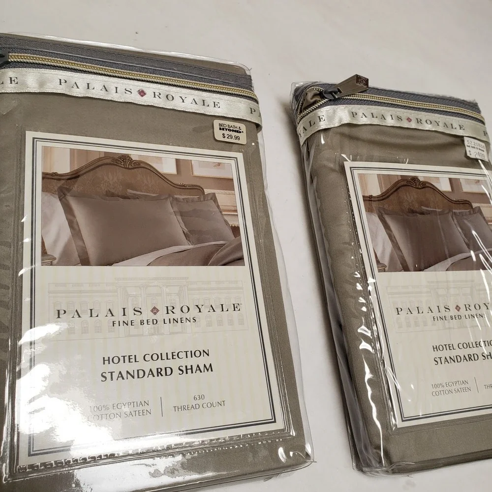 New In Package X2 Barbara Barry Glassblock Stitch Quilted‎ Euro Pillow Sham Pair